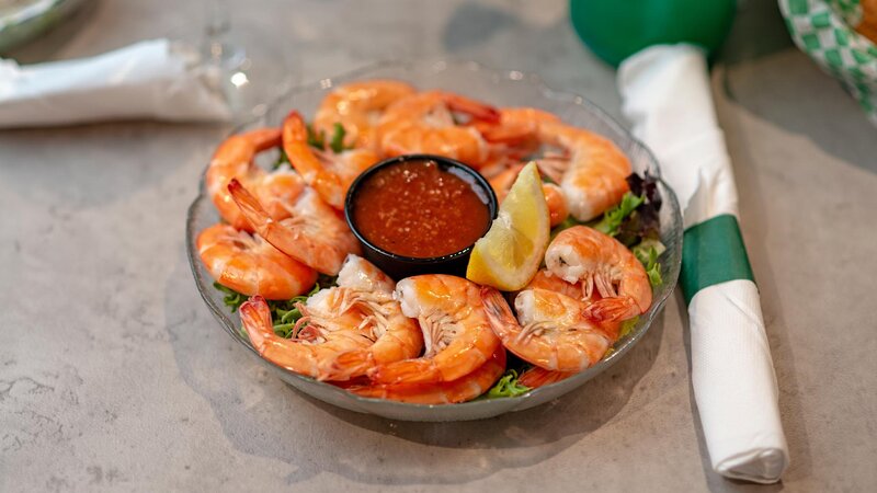Peel and eat shrimp appetizer